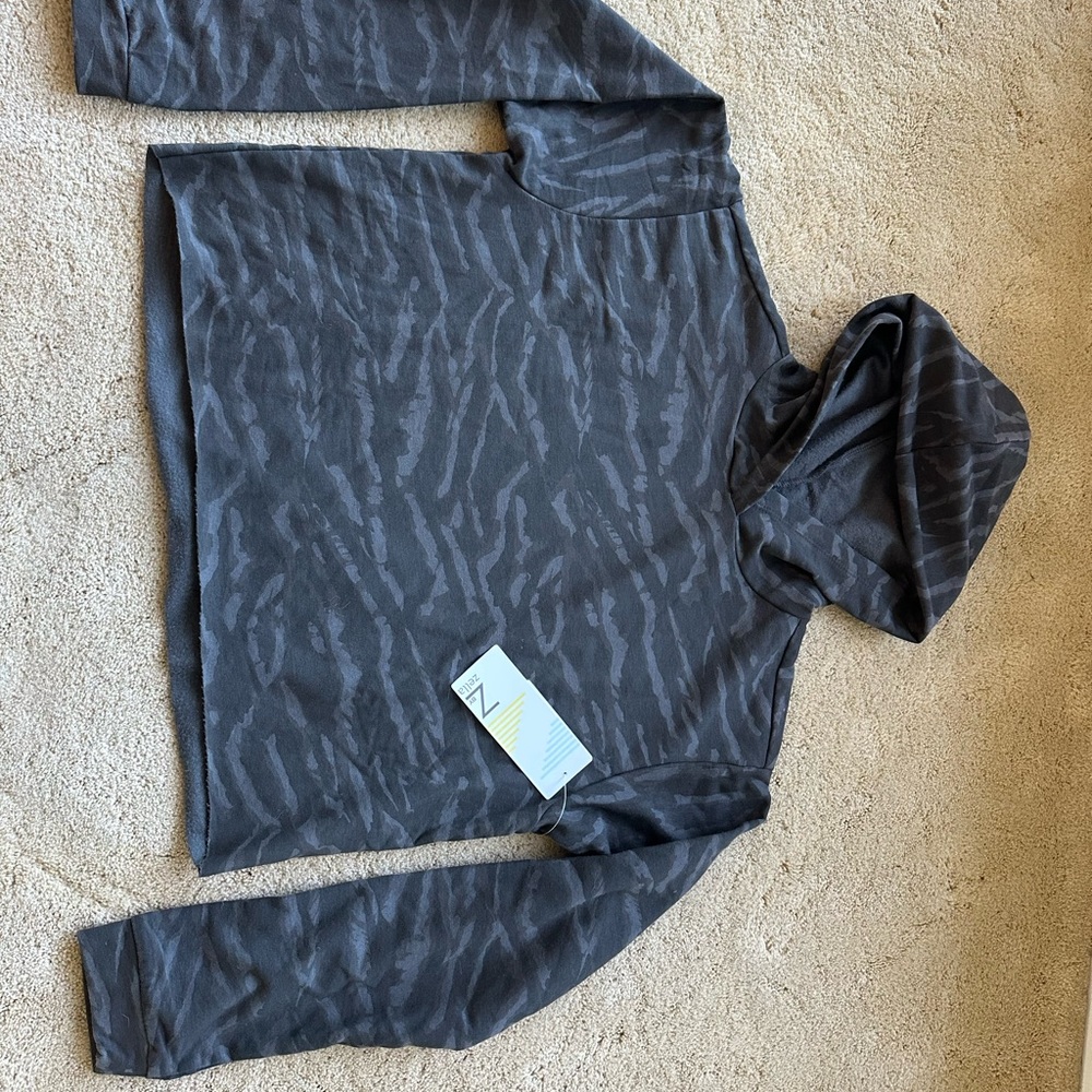 Zella hooded long sleeve top
